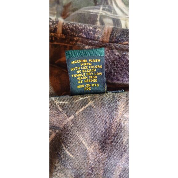 VTG Cabela's Advantage Max-4 HD Camo Long Sleeve Hunting Shirt Size Large - Picture 9 of 9